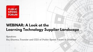 A Look at the Learning Technology Supplier Landscape