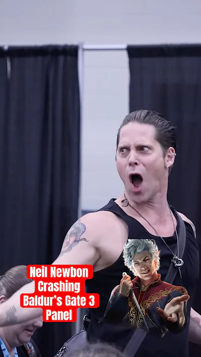 Neil Newbon Crashing Baldur’s Gate’s 3 Panel #shorts