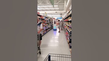 Walmart Scanner Robot working
