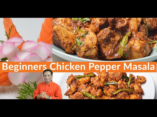 Beginners Chicken Pepper Masala Dry And Butter Prawns Fry and VahMagic Veg Carving - Chicken Recipes | Vahchef - VahRehVah