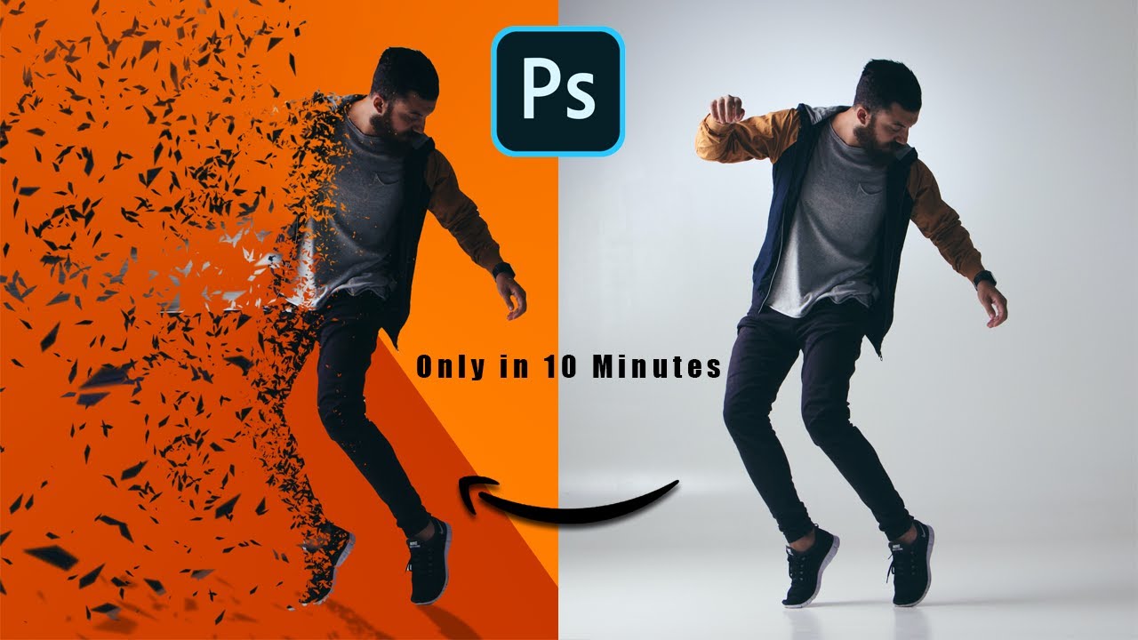Dispersion Effect : Photoshop Tutorial : create particle effect in photoshop 2022