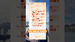 Year view on Toastie! 📅 #healthtracker #heatmap #symptoms #healthapp #consistencyiskey