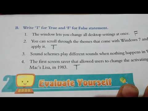 Computer class 6 chapter 2 true and false - YouTube