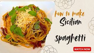 Sicilian spaghetti is a vibrant, fast, and clssic