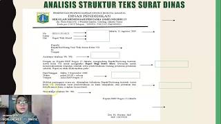 MENGANALISIS STRUKTUR TEKS SURAT DINAS