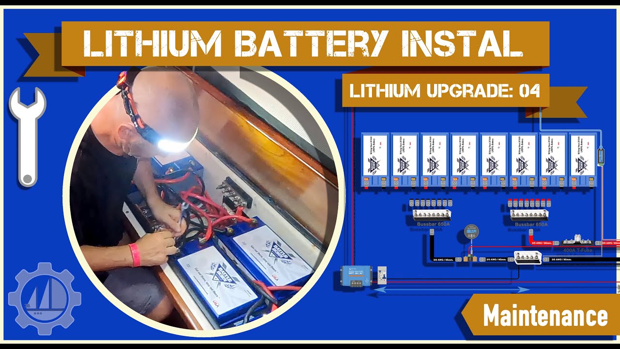 #lifepo4 #Battleborn Batteries, Busbars, Fuses, Shunts and Cable Instal: Lithium Upgrade 04