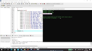 Program menentukan tanggal esok hari - Tutorial Bahasa Program C