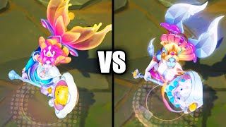 Space Groove Nami vs Prestige Space Groove Nami Skins Comparison (League of Legends)