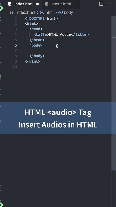 Insert Audios in HTML, audio Tag | HTML Tutorial for Beginners #html ...
