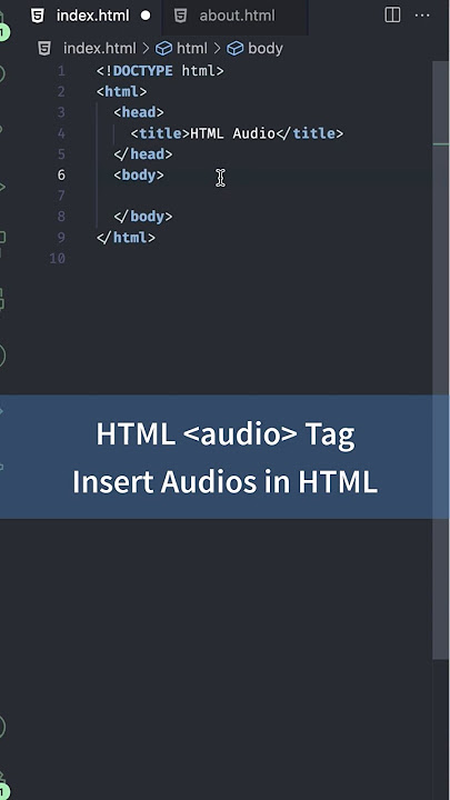 Insert Audios in HTML, audio Tag  | HTML Tutorial for Beginners #html