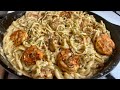 HOW TO MAKE CREAMY SHRIMP ALFREDO PASTA IN 30 MINUTES image