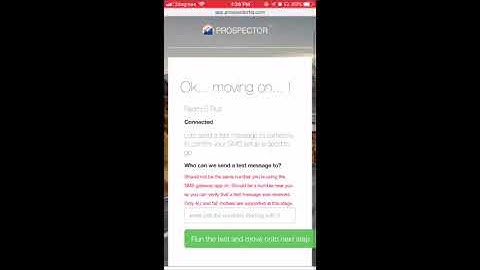 Prospector setup instructions