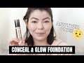 NEW CONCEAL &amp; GLOW MAKEUP REVOLUTION | Foundation Review on Dry Skin | Mikilea