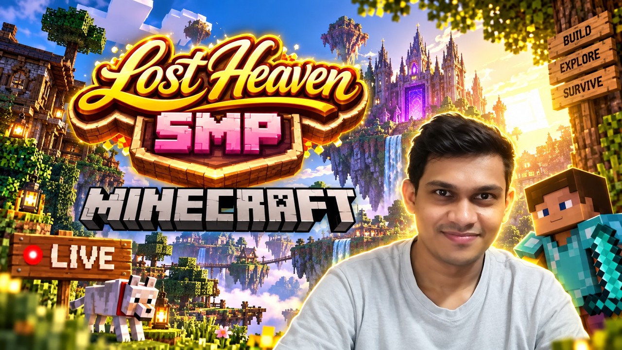 Back on Lost Heaven SMP After Long Time! Base Building & Catch-Up ...