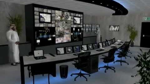 Intech Solutions: Control Room Furniture CAD walkthrough