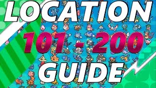 Pokémon Sun and Moon: Location Guide Pokemon 101 - 200