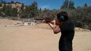 Shooting a Mosin Nagant M44 Rifle