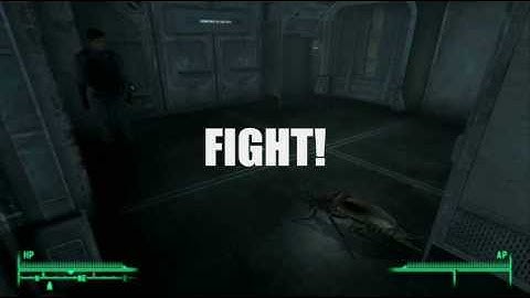 Fallout 3 - Officer Gomez vs Radroach