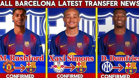 All BARCELONA Summer TRANSFER News & Rumors | Latest TRANSFER Targets With MARCUS RASHFORD 2025