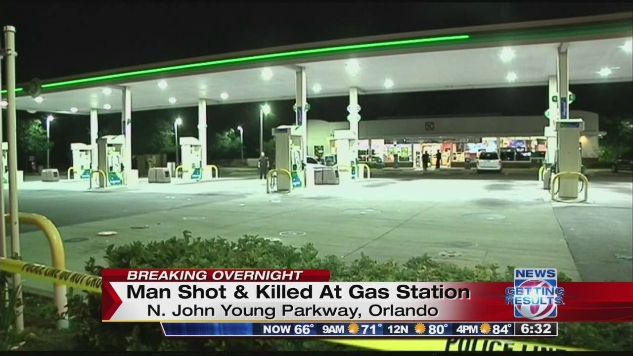 Man shot, killed at Orlando gas station - YouTube