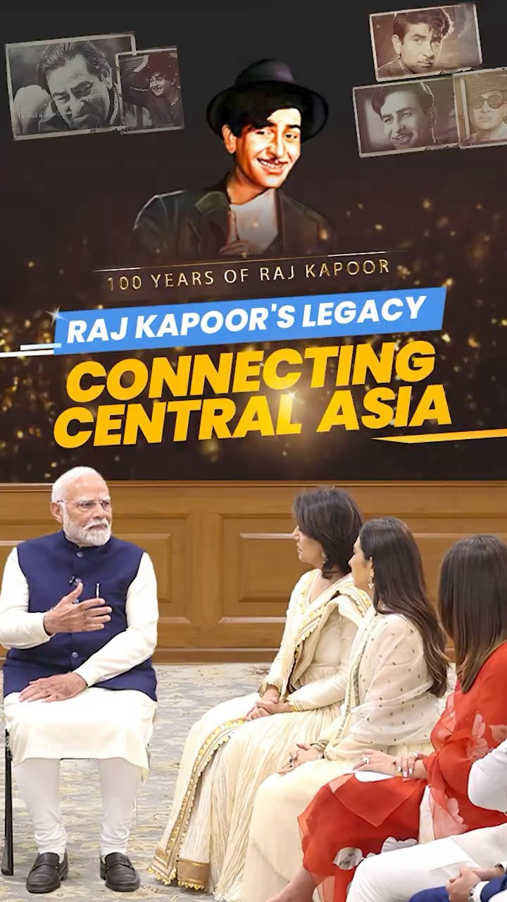 Ranbir Kapoor \u0026 PM Modi on how Raj Kapoor connected with people in Central Asia | #shorts
