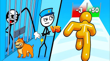 noob vs pro Thief Puzzle vs Tall Man Run Game Play 🥷❤🏃‍♀️ | New Max levels New Update video gameplay