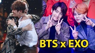 BTS x EXO Friendship &amp; Interactions Moments | KNET