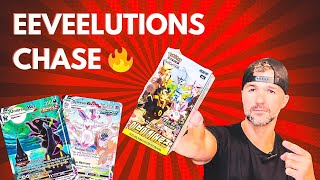 *NEW* CHASING THE MOONBREON WHILE OPENING POKÉMON EEVEE HEROES (The Korean One)