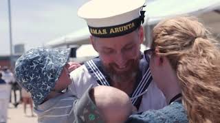 HMAS Arunta returns home from a successful five-month regional deployment