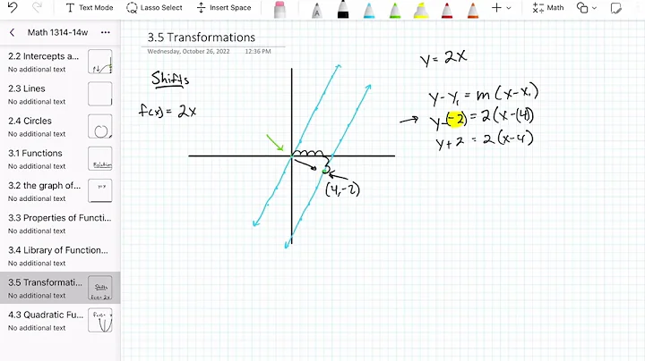 3 5 Transformations  Shifts