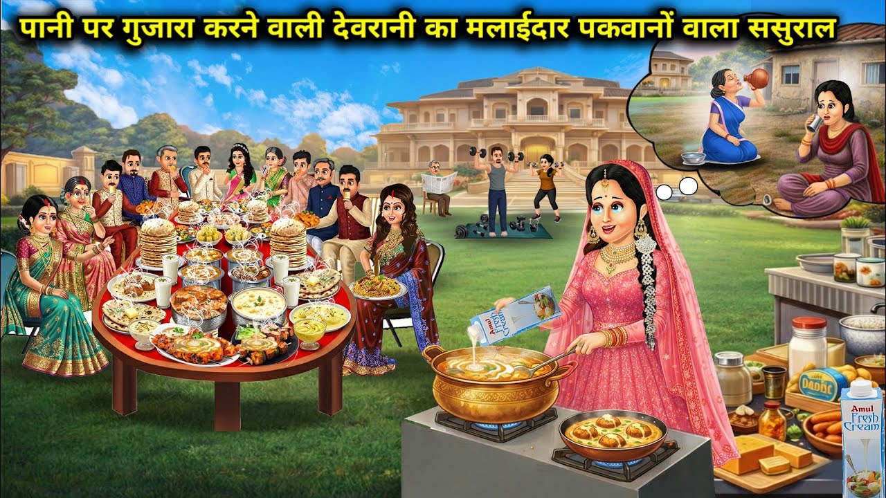 पानी पर गुजारा करने वाली देवरानी का मलाईदार पकवानों वाला ससुराल |The water-daughter-in-law's in-laws