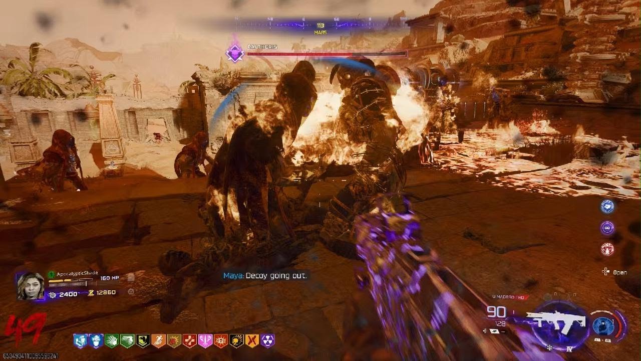 Call of Duty Black Ops 7 Astra Malorum Boss Fight Tier Three Relics/Amathyst Fracture Camo