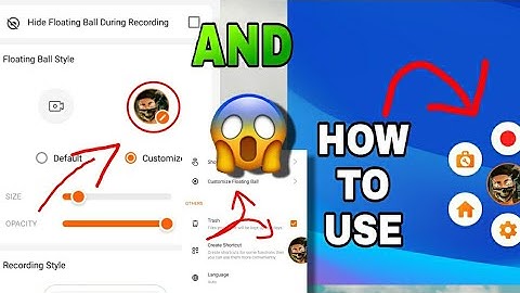 HOW TO USE Screen recorder X recorder and how to fix or get floating Ball photo