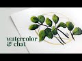 watercolor & chat: just sit down and paint!