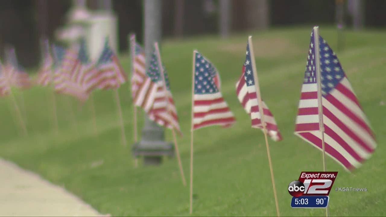 5,000 American flags line Northwest Military Highway