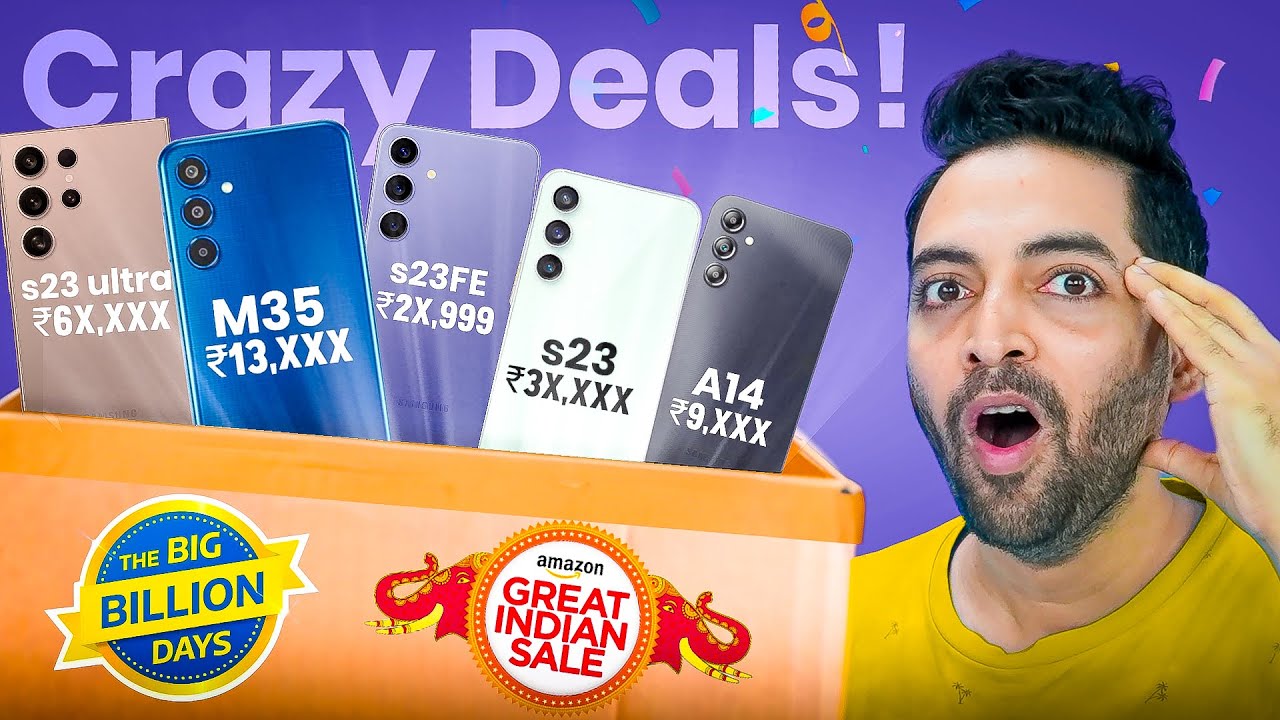 CRAZY Discounts On Samsung Phones | Flipkart BBD & Amazon GIF ⚡