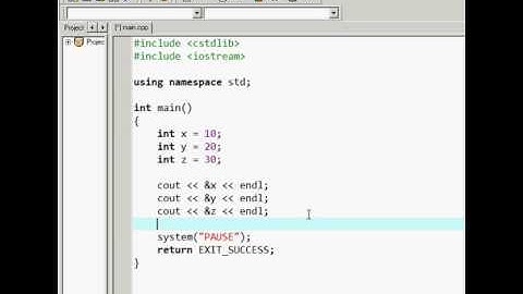 L3 - Memory Address of Variables - C++ Programming