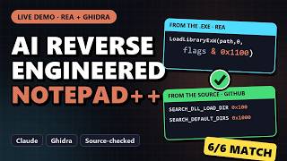 I Let AI Reverse Engineer Notepad++ (Live Demo, Checked Against the Source)