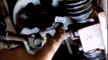 Rack and pinion steering setup on the Silver Bullet rally/race mower.