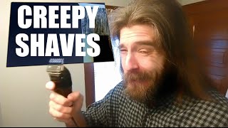 Creepy Shaves beard and is transformed - Frank Shaves 2015