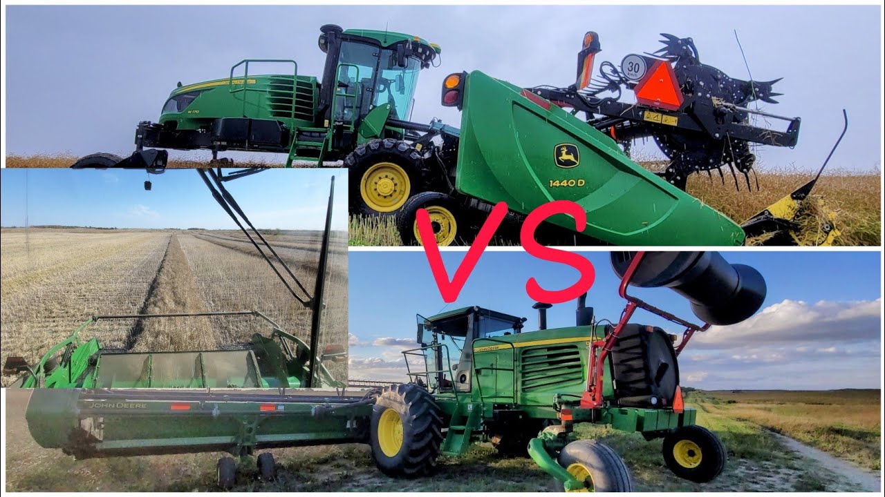 John Deere VS Macdon - swaths 🤔