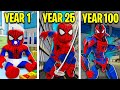 100 YEARS As SPIDERMAN! (Roblox)