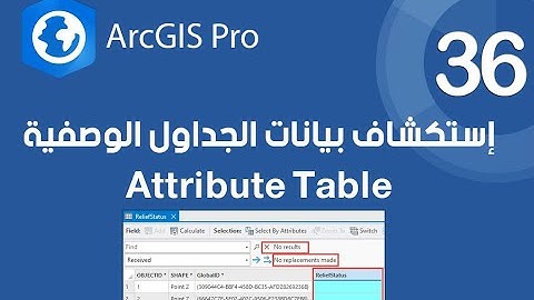 ArcGIS Pro | استكشاف وتحليل بيانات الجداول الوصفية