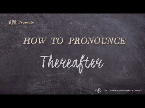 How to Pronounce Thereafter (Real Life Examples!)