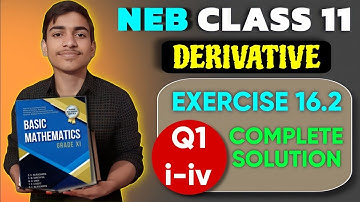 Derivative of Trigonometric Functions Class 11 Exercise 16.2 (Q.no.1 - Upto iv) || Basic mathematics