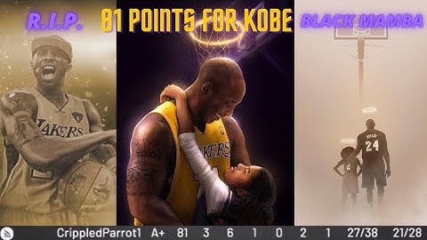 Scoring 81 POINTS for Kobe Bryant in the rec!