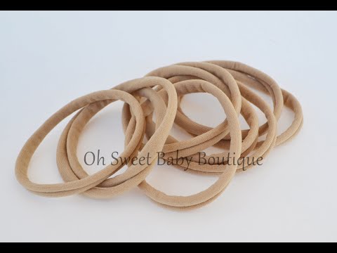 DIY Nylon headband for Babies, Toddlers and Children Using Tights