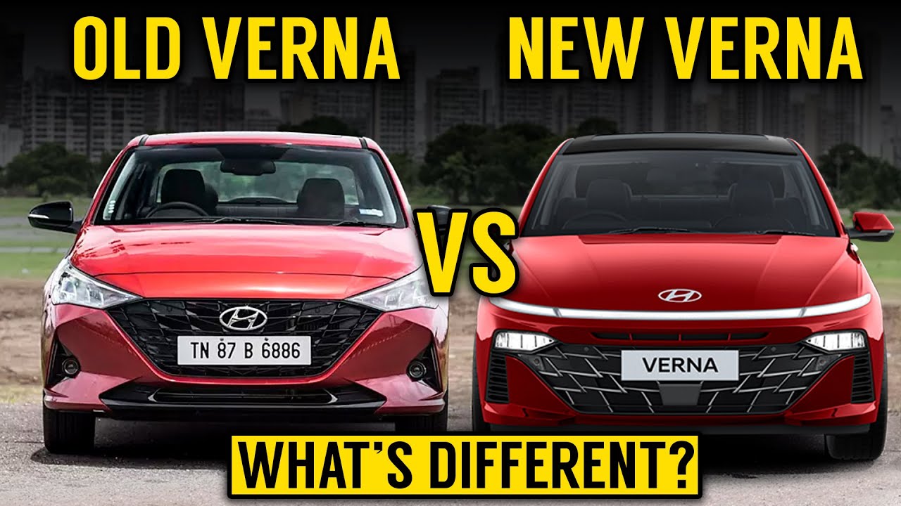 Old Verna VS New Verna 2023 What's New in New Verna Facelift? Verna
