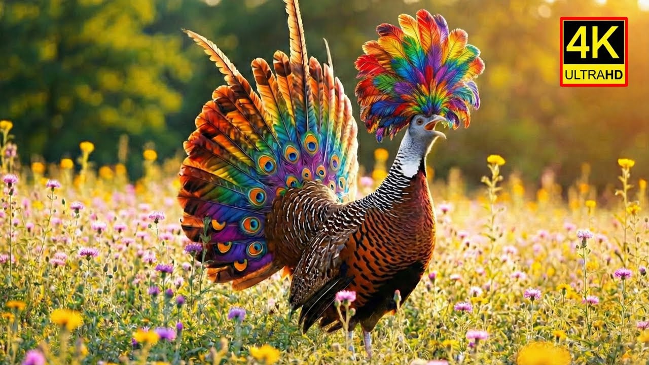 🌿Top 100 Extremely Rare & Colorful Bird Species🕊️ - 4K ASMR Nature Sounds