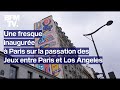 Une fresque franco-américaine peinte sur un bâtiment parisien pour les Jeux olympiques